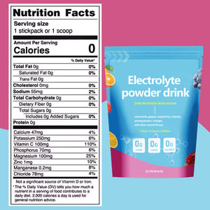 Supplément en poudre d'électrolyte personnalisable vente en gros sain meilleure boisson énergétique en poudre - Product Image 6