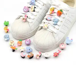 Shoelace 3D Cartoon DIY Shoes Lace Buckle Cute Student Sneakers Decoration Removable Shoelace Clip Shoes Accessories