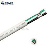 Cable marino triplex plano UL1426 Cable de barco plano dúplex Rojo Negro