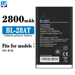 테크노 Y3+/Y2용 <span class=keywords><strong>BL</strong></span>-<span class=keywords><strong>28AT</strong></span> 정품 리튬이온 폴리머 충전식 휴대폰 배터리 - Product Image 2
