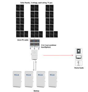 <span class=keywords><strong>Panneaux</strong></span> <span class=keywords><strong>solaires</strong></span> 20000W 40Kw 50Kw, système hybride photovoltaïque <span class=keywords><strong>de</strong></span> <span class=keywords><strong>stockage</strong></span> d'énergie solaire pour toute la maison, kit domestique 20Kw avec <span class=keywords><strong>batterie</strong></span> pour la maison - Product Image 2