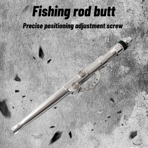 Extremo de caña de pescar con tornillo ajustable para pesca en el mar y en barco, uso en exteriores, acero inoxidable, 59 cm - Product Image 1
