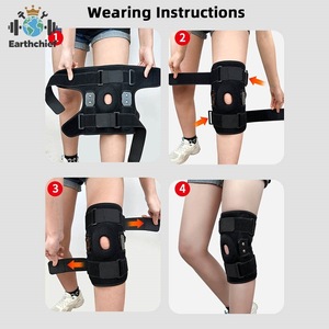 Penyangga Lutut Berengsel yang Dapat Disesuaikan, Neoprene Rodillera Con Bisagra, Perlindungan Medis Ortopedi Pasca Operasi, Tebal - Product Image 5