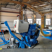 Broyeur de sol automatique pour béton et acier, machine de sablage robuste de 29 kW pour la préparation des surfaces industrielles