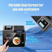 Z100 80mm Sortly Mini Terminal de Point de Vente de Bureau 10.1 Pouces Android 3G 4G Smart POS Machine Tablette Tout-en-un