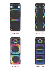 Dual 12 "Woofers <span class=keywords><strong>Altavoces</strong></span> <span class=keywords><strong>Bluetooth</strong></span> <span class=keywords><strong>grandes</strong></span> profesionales Sistema de <span class=keywords><strong>altavoces</strong></span> PA portátil Caja de sonido con luz de fiesta - Product Image 6