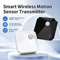 Détecteur de mouvement humain sans fil AOKE, transmetteur PIR, interrupteur à télécommande RF, éclairage LED intelligent, éclairage automatique