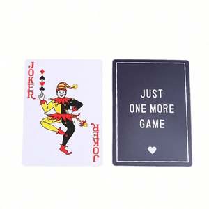 Cartas de Juego Personalizadas con Impresión de Logotipo, Mazo de Póker con Núcleo Blanco de 300 g/m² para Casino, Juegos Promocionales y Regalos - Product Image 4