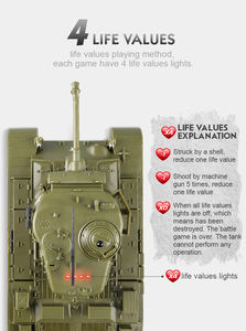 Tanque de Batalla Infrarrojo Henglong 3841-02 Mini RC 1/30 U.S. M26 Pershing Juguetes de Control Remoto en Venta - Product Image 5