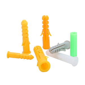 Taco de expansión de plástico <span class=keywords><strong>para</strong></span> pared, fabricado en China, <span class=keywords><strong>8</strong></span>*40mm, rosca M6, capacidad de 10 lb <span class=keywords><strong>para</strong></span> hormigón y paneles de yeso - Product Image 1