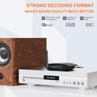 1Mii Home DAC Décodeur audio RCA/Sortie optique Récepteur Bluetooth 5.2 avec récepteur stéréo LDAC haute résolution pour streaming de musique, haut-parleur