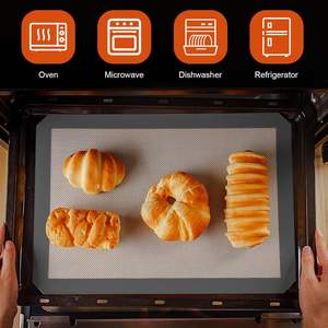 Tapis de cuisson en silicone de qualité alimentaire, antiadhésifs, pour four, feuilles de cuisson en silicone, tapis de cuisson - Product Image 3