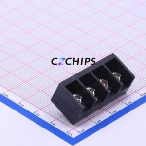 DBT50-8.25-4P-BK-P Barrier Terminal Block Through hole Component (THT),P=8.25mm Connector Three Sides 8.25mm 1x4P Straight Pin - Product Image 1