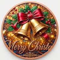 Pièce de monnaie double face en cuivre pur 999, 1 oz et 5 oz, motif Traîneau et rennes de Père Noël, en relief profond, colorée UV, effet proof-like, Art du vol de Noël