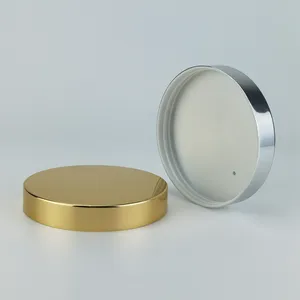 63mm 89mm चांदी धातु lids पेंच टोपी एल्यूमीनियम जार के लिए lids