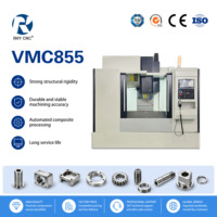 Centre d'usinage vertical CNC VMC855 personnalisable / Prend en charge les systèmes SYNTEC / Broche BT40 / Simple / Neuf / Axes 3/4/5 en option