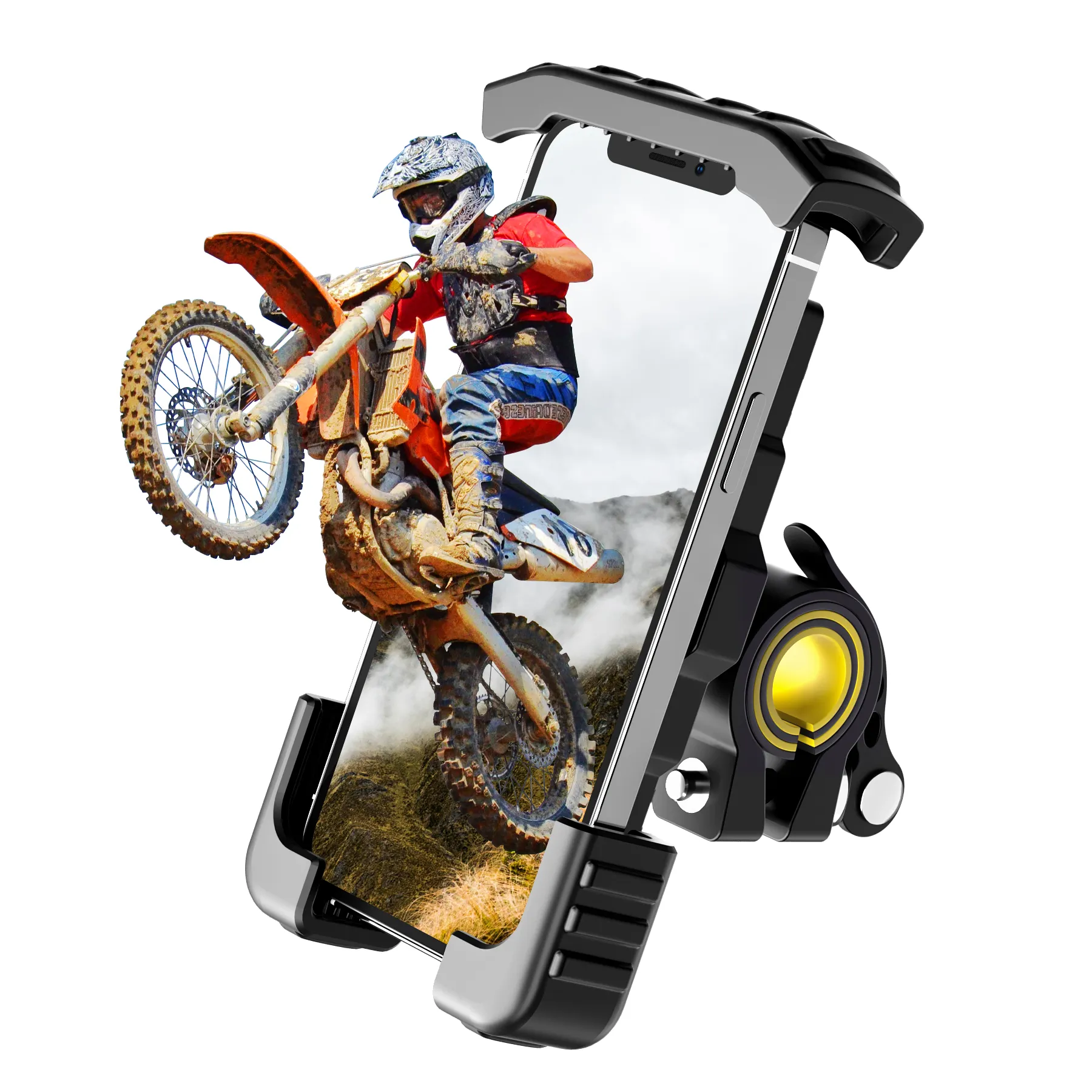 APPS2Car新しいデザインの自転車電話ホルダー滑り止め屋外携帯電話はオートバイの略です