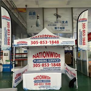 Impression de logo personnalisée bon marché, tente pliante en tissu imperméable 600D avec cadre en aluminium, tente d'exposition et d'événement - Product Image 3