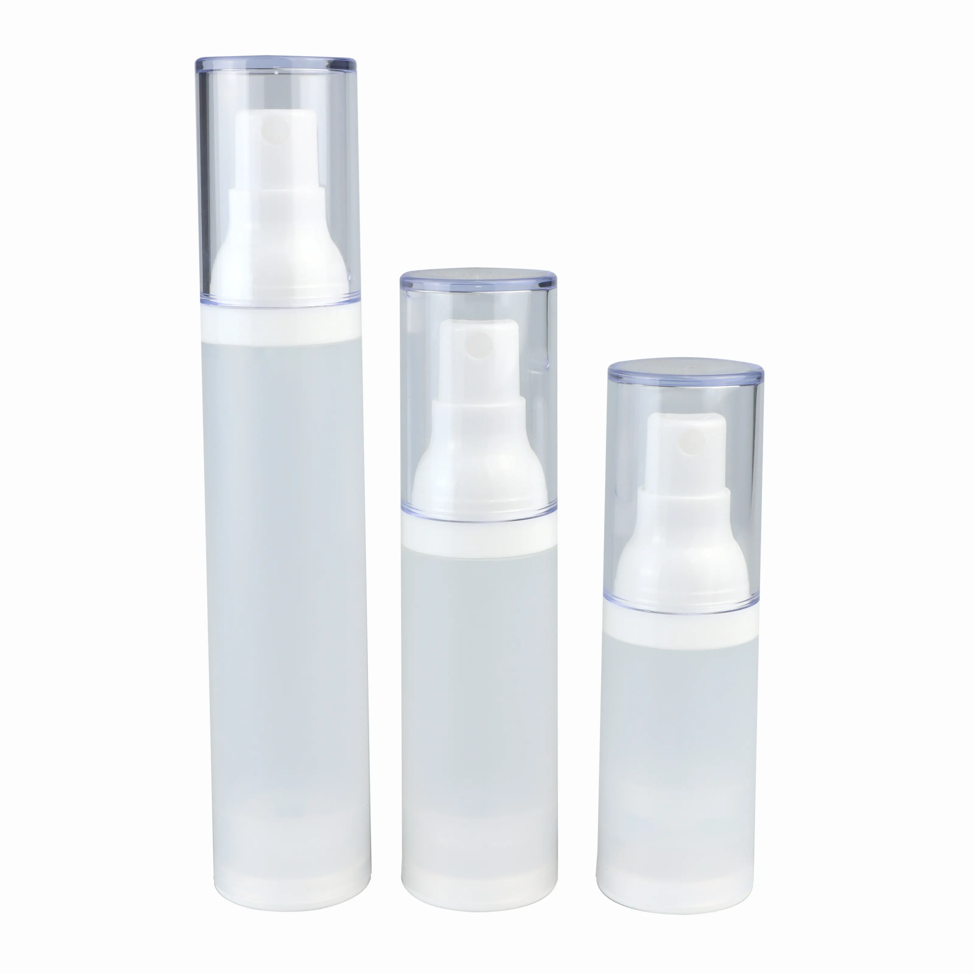 15ml 30ml 50ml plástico PP esfoliante loção garrafa spray airless garrafa