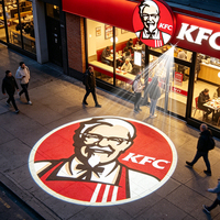 Projecteur LED Gobo en aluminium à longue durée de vie pour enseignes murales extérieures de restaurants, de magasins de proximité et de signalétique publicitaire