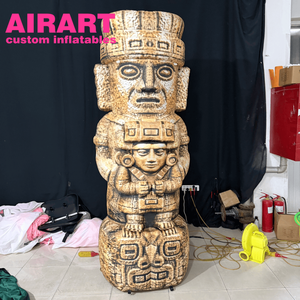 Pilar de Piedra Totem de la Civilización Maya Inflable para Exhibición en Parques al Aire Libre, Columna de Piedra Inflable Antigua para Accesorios de Escenario - Product Image 1