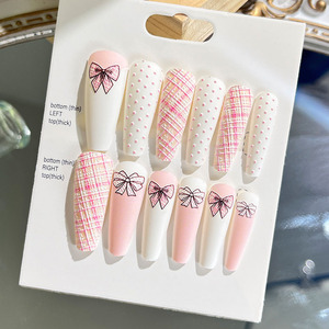 24 faux ongles carrés à presser, couvrance totale, en ABS, 55 couleurs, pour manucure et nail art en salon - Product Image 5