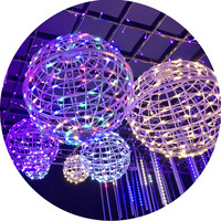 Boule lumineuse 3d de haute qualité, Offre Spéciale, 20, 50cm, lumières sepaktakraw de noël pour les fêtes de mariage