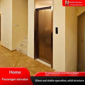 ลิฟต์บ้าน ชั้นสอง ลิฟต์บ้านแบบมีที่เก็บของ ขนาดเล็กและขนาดกลาง ลิฟต์บ้านแบบเรียบง่าย สำหรับบ้านพักอาศัย ลิฟต์แบบใช้ระบบดึงภายในอาคาร - Product Image 1