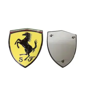 Пользовательская рельефная печать металлический логотип этикетка наклейки фирменный Логотип этикетка с сильным клеем для автомобилей