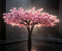 Décoration pour la maison, l'hôtel et le restaurant, plante artificielle, fleurs de cerisier artificielles, arbres de cerisier artificiels