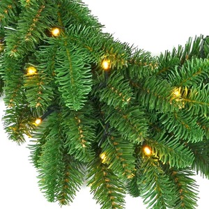 30/40/50CM Vòng đèn xoắn trang trí Giáng sinh bằng nhựa PVC & PE hỗn hợp Vòng đèn xoắn LED cao cấp - Product Image 2