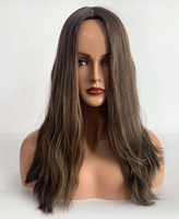 Perruque Sheitel 100% Cheveux Humains Vierges Non Traités, Top en Soie, Dentelle Suisse Invisible, Nœuds Simples, Raie Multidirectionnelle, Certifiée Casher Juive