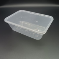 Conception plus épaisse en plastique pp jetable boîte à lunch transparente conteneur d'aliments à emporter