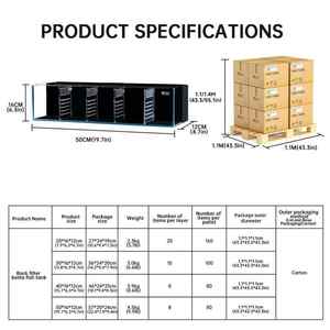 Modulair Zelfreinigend Glazen Aquariumsysteem Met Meerdere Formaten Ingebouwd Filter Kleine Ecologische Waterveranderingsrechthoek - Product Image 6