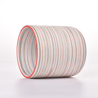 Pot à bougie cylindrique en céramique avec logo personnalisé pour les mariages et la décoration de la maison à Pâques