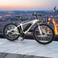 Sepeda gunung hibrida listrik 27 inci, sepeda Motor Hub belakang daya baja karbon tinggi 36V250W/350W 21 kecepatan baterai Lithium
