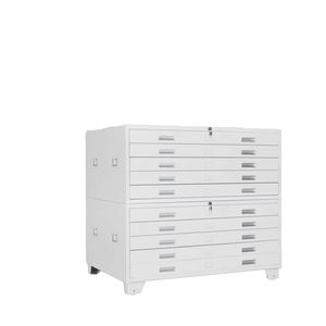 Heavy Duty 5-<b>Drawer</b> Modern Steel Drawing & Paper Map Cabinet Metal -<b>Trolley</b> for Workshop and Warehouse - Product Image 1