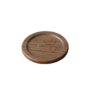 Handcrafted Eco-Friendly Natural Walnut Acacia Wooden Coaster Mini Shape Drinks Holder with Engraved <strong>Wood</strong> for Mat Wall Sign Use - Product Image 2
