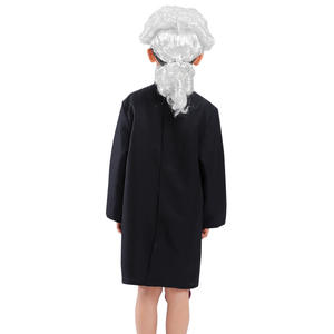 Maternelle Halloween Uniforme professionnel Enfants <span class=keywords><strong>Avocat</strong></span> Costume Avec Baguette et Perruque Carrière Jour Cosplay Costumes pour Enfants - Product Image 4