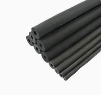 Tube d'isolation en mousse de caoutchouc NBR-PVC noir Aigao, classe B1, résistant au feu, pour système de bâtiment commercial
