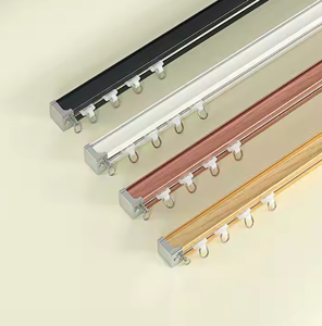 Profil aluminium kustom untuk rel jalur tirai jendela geser Universal seri 6000 pengelasan pemotongan bengkok kelas - Product Image 1