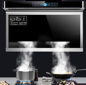 Capot électrique à Double moteur intégré avec écran tactile, 40 pouces, en acier inoxydable, batterie de <span class=keywords><strong>cuisine</strong></span> SS cheminée MAXKY, moteur en cuivre, 200 - Product Image 3