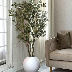 Árbol de Olivo Artificial LONGSTAR Realista y Duradero de 120-210 cm, en Maceta de Plástico, para Interiores/Exteriores, Aspecto Natural, Alta Simulación, Planta Artificial - Product Image 3