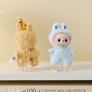 Labubu Figurine Model Transparent Stand Desktop Display Stand For Doll Storage Unisex Toy 14+ China Made - Product Image 4