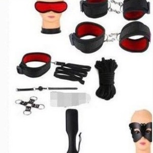 Factory direct sales of adult sex toys, 9-piece <b>set</b> of plush woven ribbon <b>bondage</b> <b>set</b>, SM alternative toys. - Product Image 1