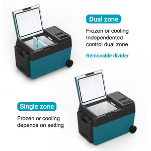 Réfrigérateur portable à double zone, deux batteries, <span class=keywords><strong>petite</strong></span> capacité, 12V, double usage, congélateur, compresseur électrique, design sportif, <span class=keywords><strong>camping</strong></span>, voiture - Product Image 5