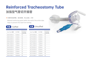 CE ISO tıbbi sınıf Pvc trakeostomi borusu kaliteli trakeostomi borusu toptan takviyeli trakeostomi borusu tek kullanım için - Product Image 2