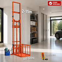 3m 4m 1000kg Hydraulischer Lastenaufzug Kleiner Frachtlift 1 Etage für Haus Lager Aufbewahrungsraum