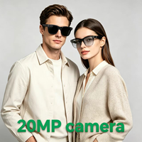 Lunettes caméra W660 4K 20MP Enregistrement photo/vidéo Stabilisation d'image Reconnaissance d'objets par IA Traduction