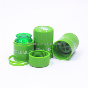 Tapas de Plástico con Logotipo Estampado en Caliente de 33x58 mm, Tapas de Rosca a Prueba de Robo, Fáciles de Abrir, Tapas de Botella con Cierre de Rosca, Tamaño y Color Personalizados - Product Image 2